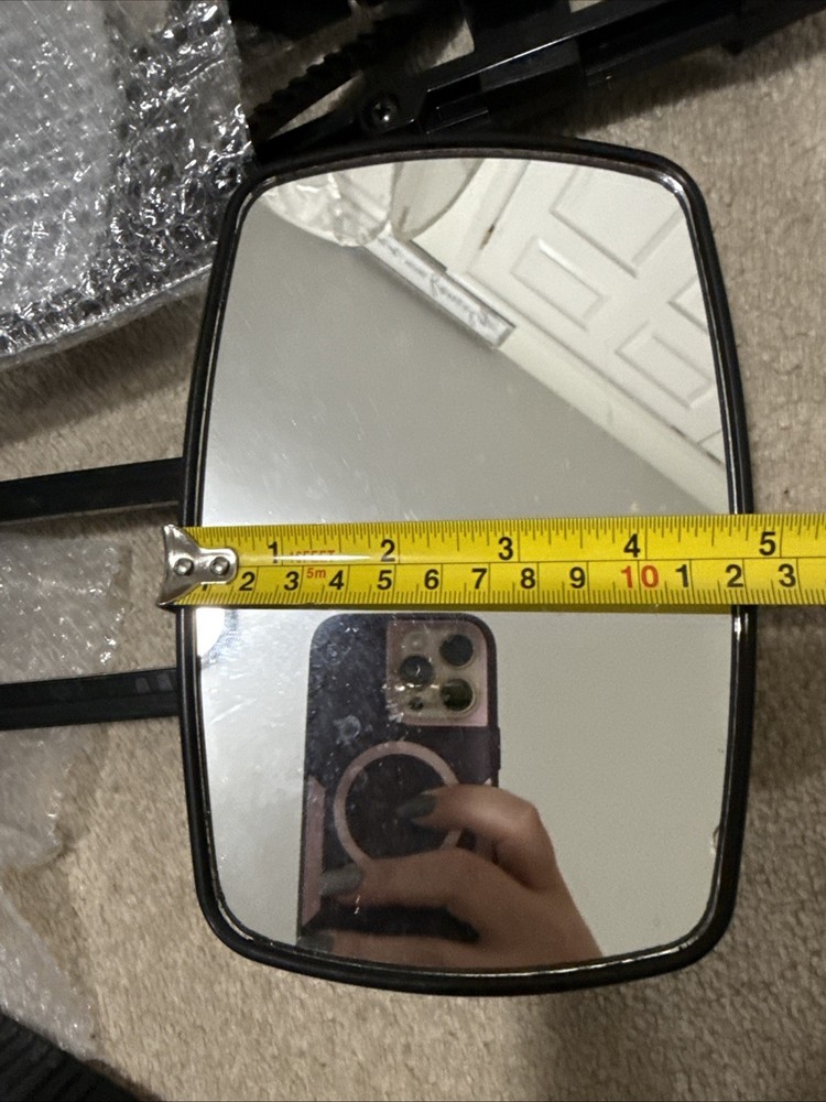 Universal Clip-on Towing Mirrors, 360 Degree Rotation Adjustable Extended
