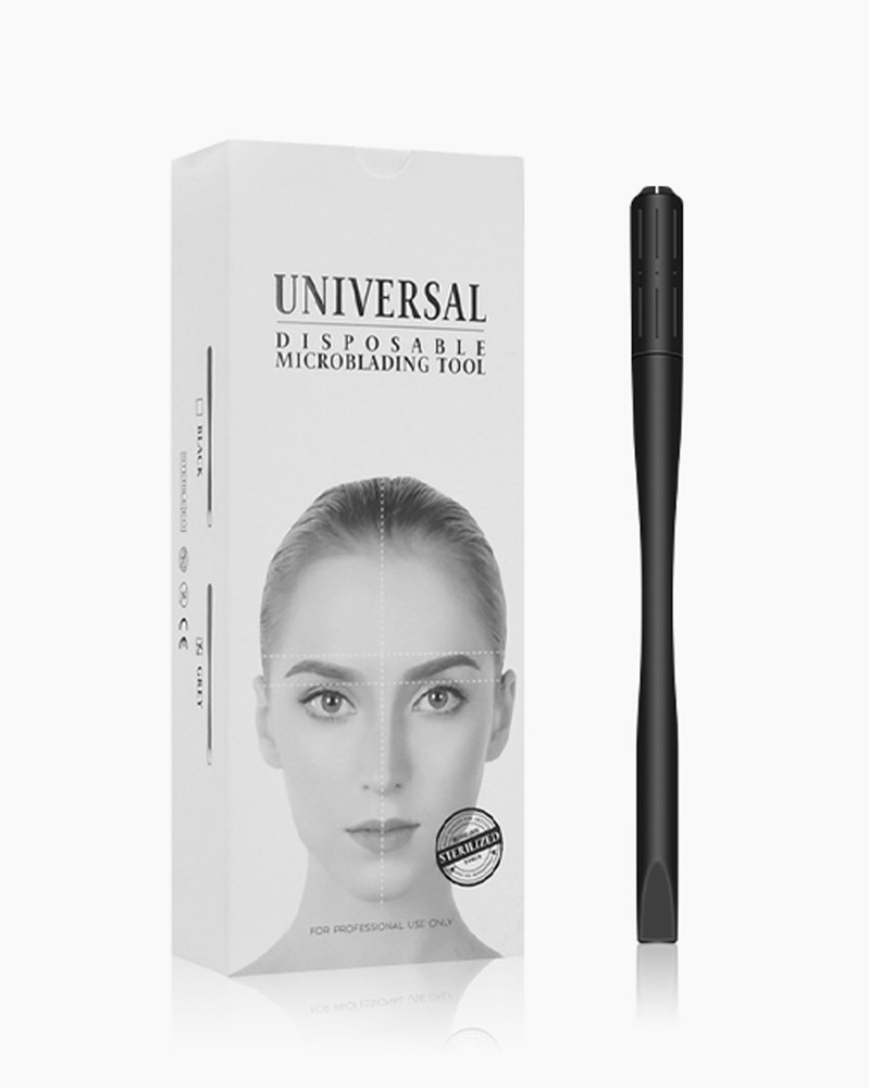 10Pcs Microblading Handles Disposable Manual Microblading Pen with Nano 18 U ...