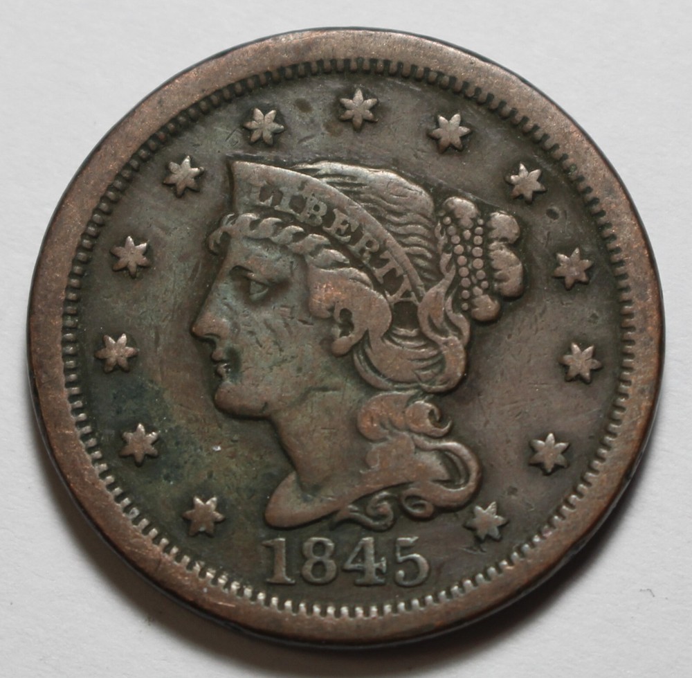1845 Large Cent DU963