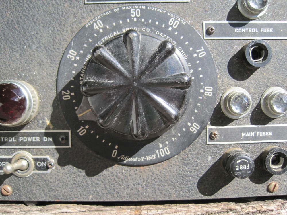 Vintage Adjust A Volt Standard Electrical Prod Co Dayton Ohio Untested