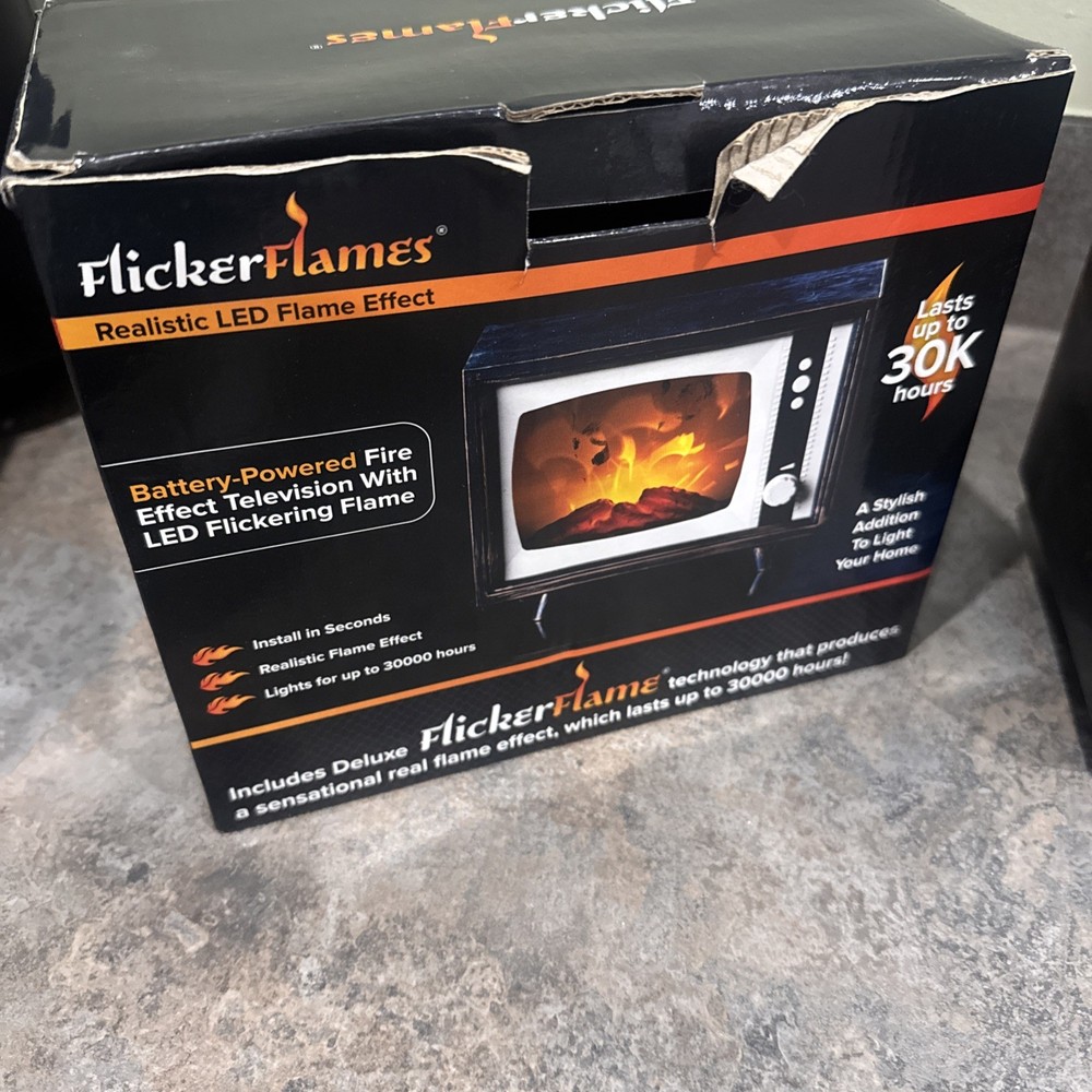 Decorative Realistic Fireplace Compact Retro Television Flicker Flames