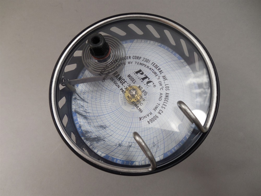 PTC 615-7FC Thermograph Portable Spring Driven 4"Diameter NEW