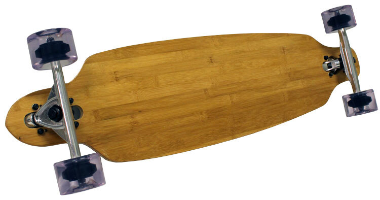 PINK BAMBOO DROP THROUGH LOWRIDER Skateboard LONGBOARD THRU