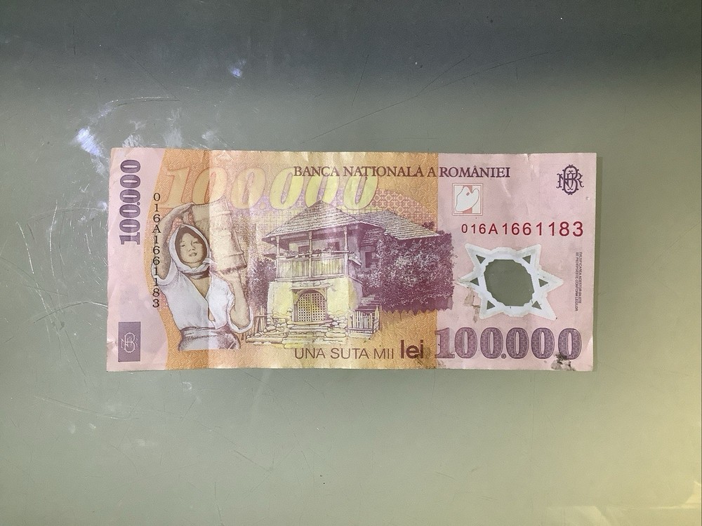 Romania 100000 Lei 2001 Circulated