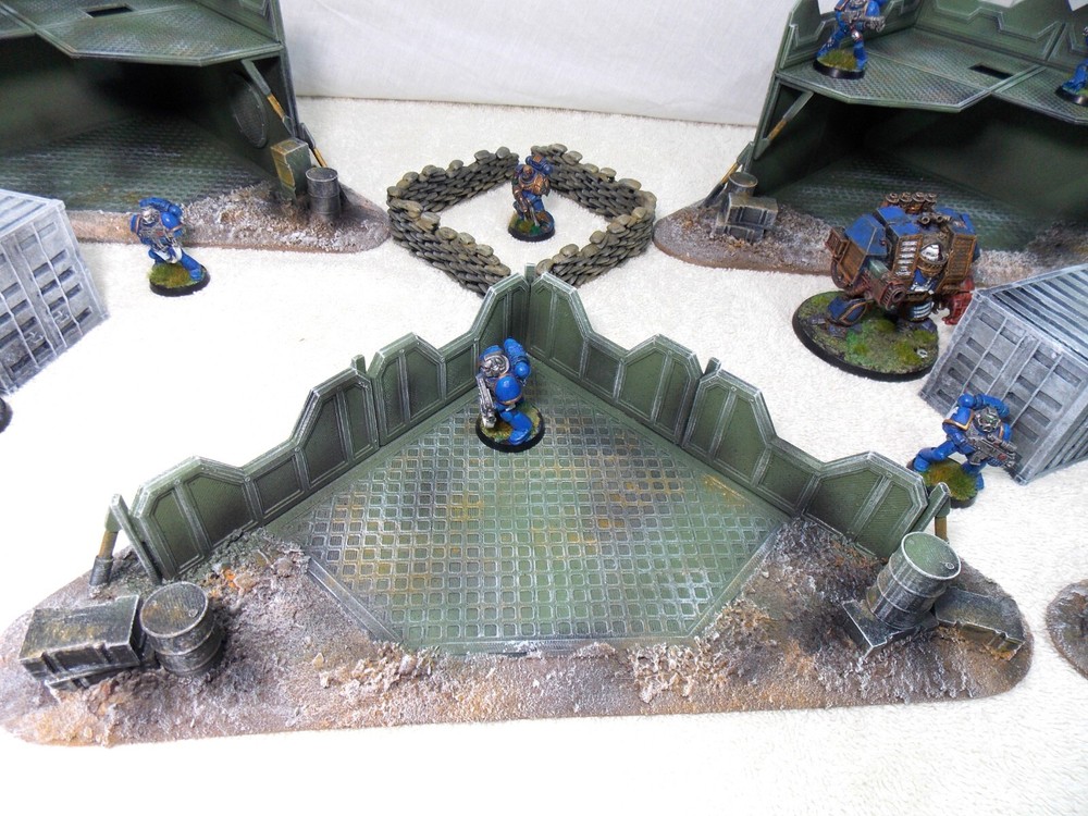 WARGAMING TERRAIN PAINTED BUNDLE 9 PIECE SET .....ADVANCE ORDERS