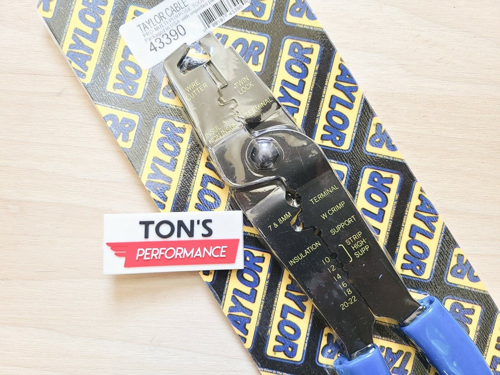 Taylor 43390 Spark Plug Wire Crimping Tool Pro 7-8mm Plug Wire & Electrical wire