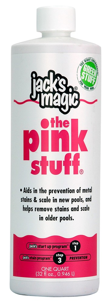 Jack's Magic Pink Stuff JMPINK032 Metal Solution For Swimming Pools - 1 Quart