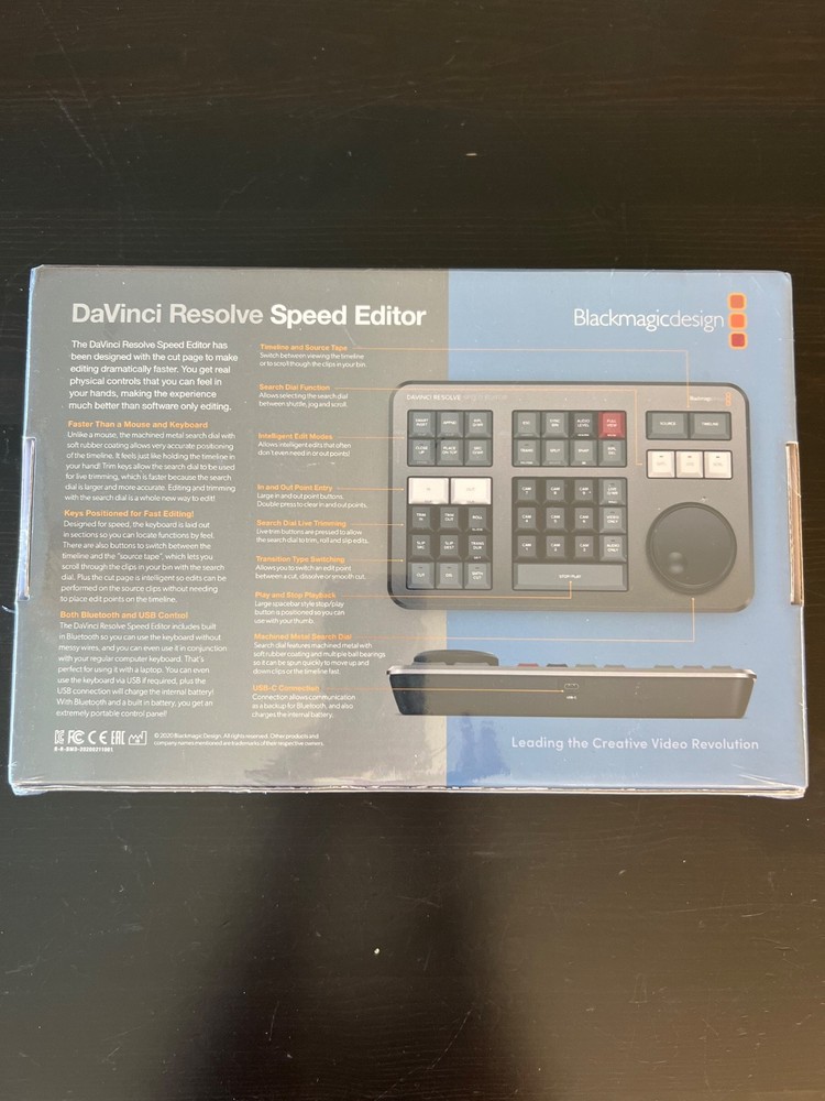 Blackmagic Design DaVinci Resolve Speed Editor (software not included)