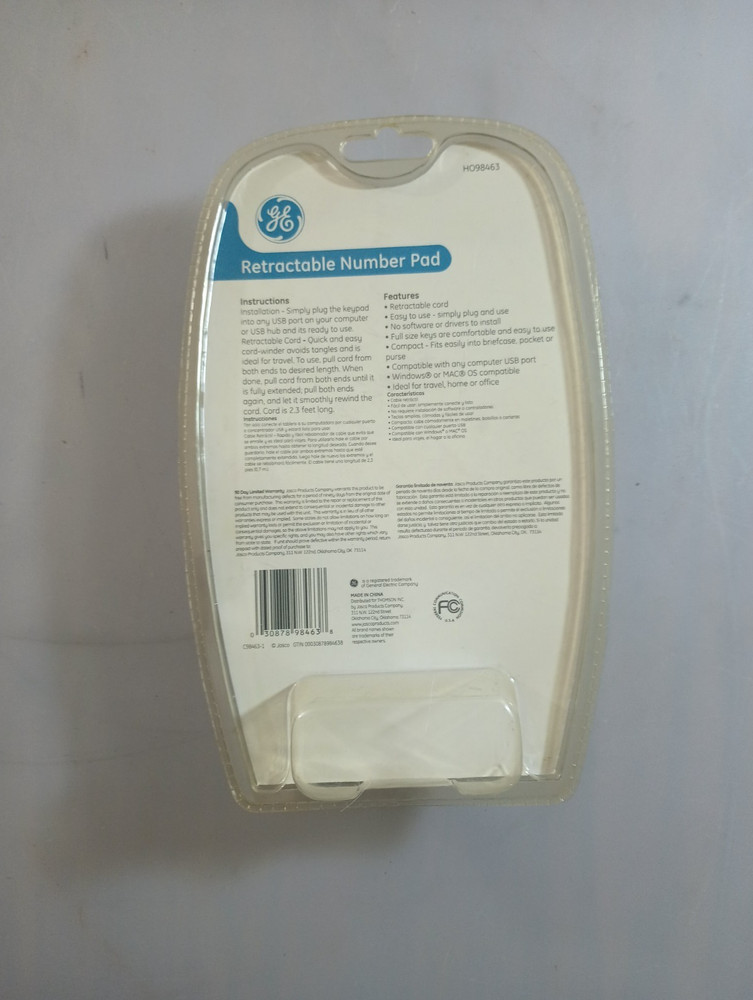 GE Retractable Number Pad NOS