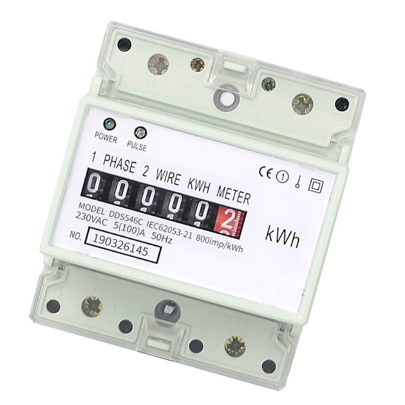 Space Saving Rail Energy Meter With Clear Digital Display For Accurate Readings