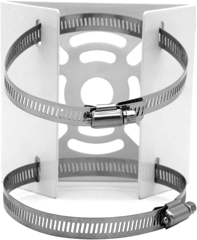 Universal Vertical Pole Mount for Security Camera, Solid Metal Bracket with Loop