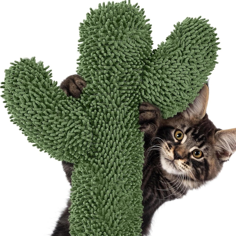 62in Cactus Cat Tree Multi Level Cat Tower Activity Center Large Cat Condo