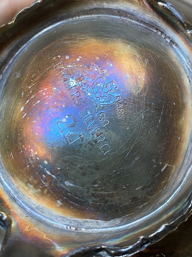 BROGERS SILVER CO cup saucer