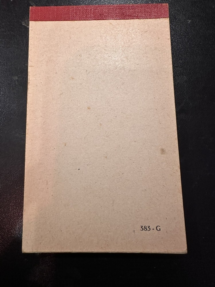 Rare Small Advertising Notebook Notepad Spirits Cusenier
