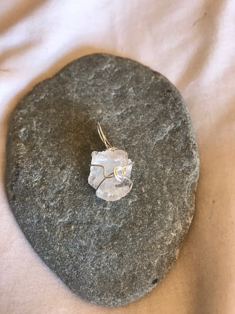 Nirvana Quartz Sterling Silver Wrapped Pendant