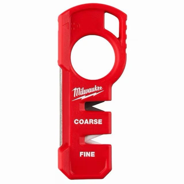 Milwaukee Knife Sharpener Compact Handheld Magnetic Base Ceramic Carbide Blade