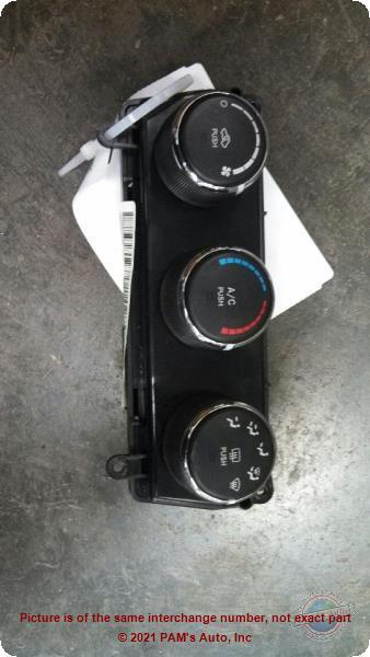 Used A/C Selector Switch fits: 2014 Jeep Compass w/AC w/o automatic temperature