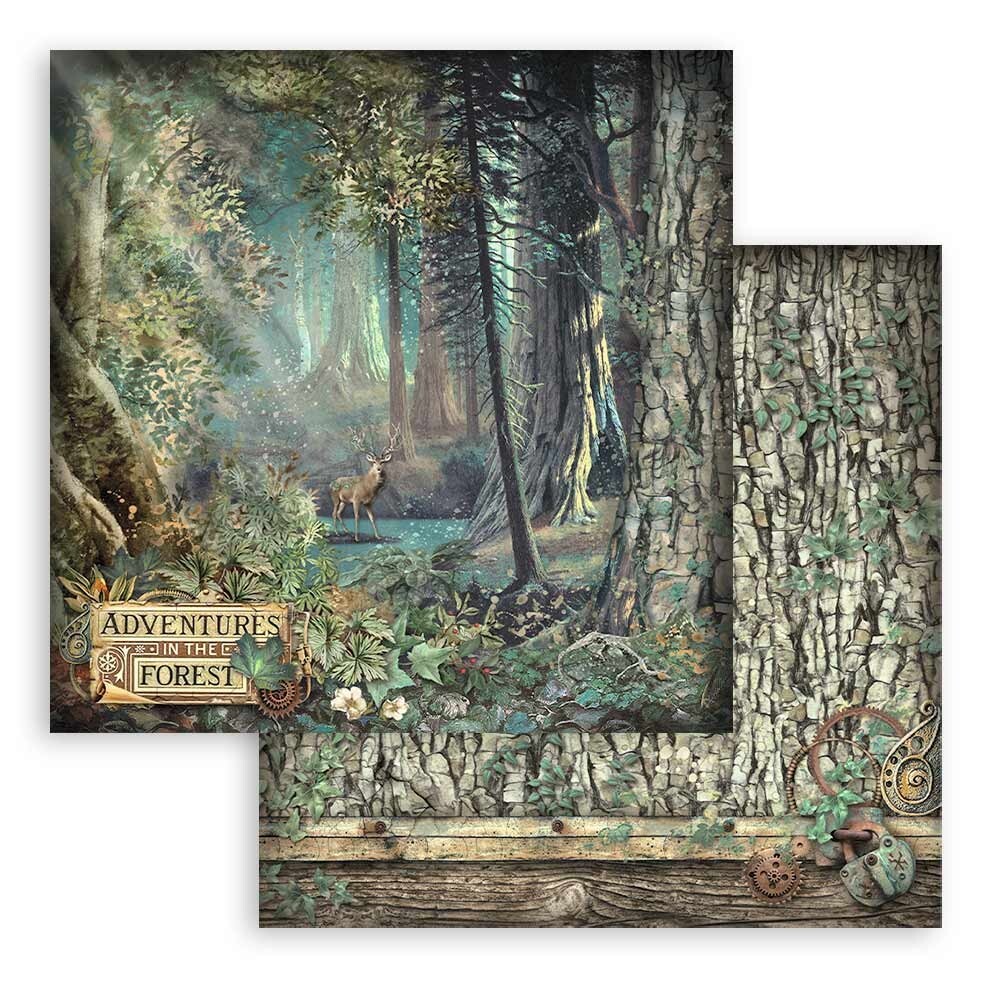 Stamperia MAGIC FOREST 8x8 Paper Pad 10 Sheets SBBS78