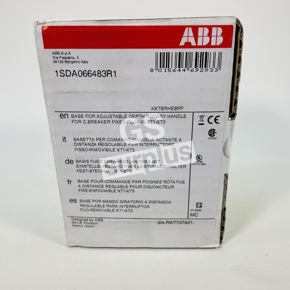 NEW ABB 1SDA066483R1 ROTARY HANDLE BASE
