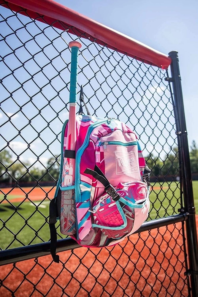 Stylish Pink Backpack for Youth Baseball & Softball