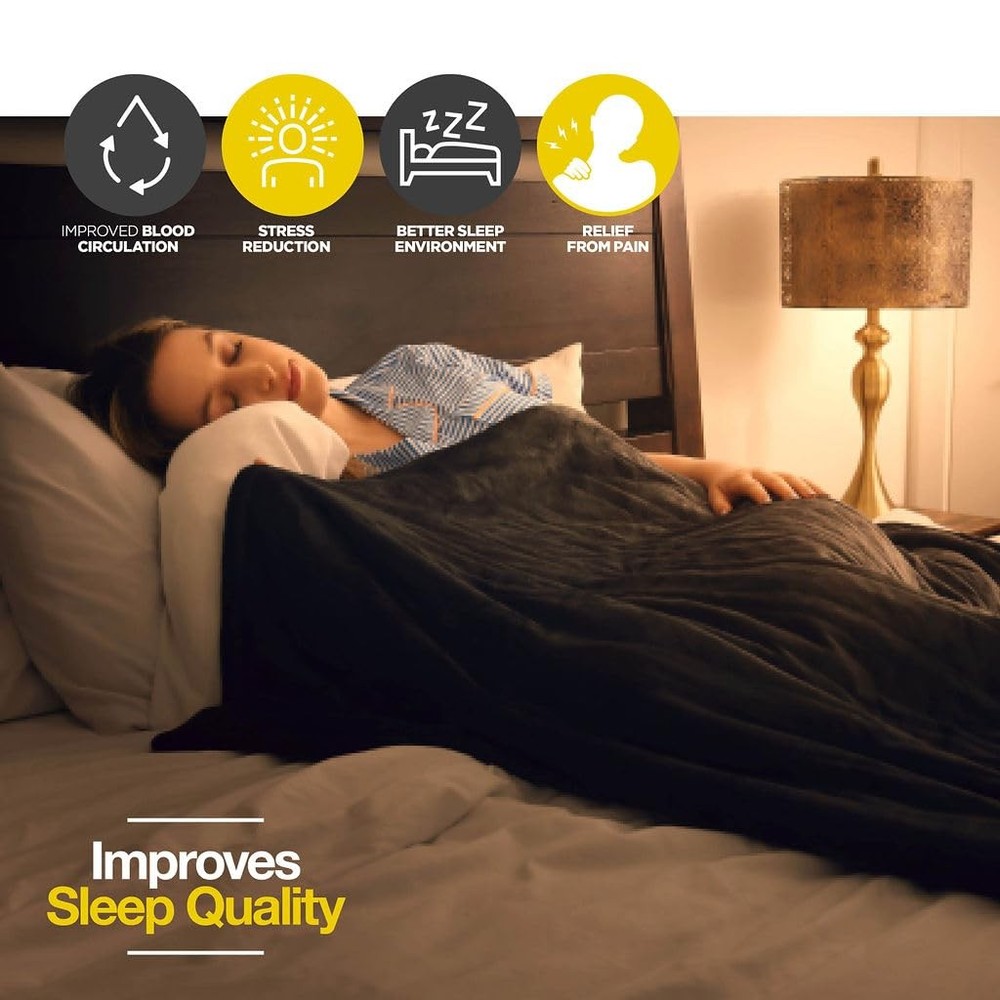 king Heated Blanket, Machine Washable Extremely Soft & Comfortable Blanket Th...