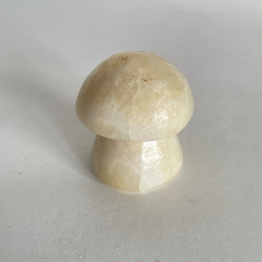 Vintage White Stone Mushroom