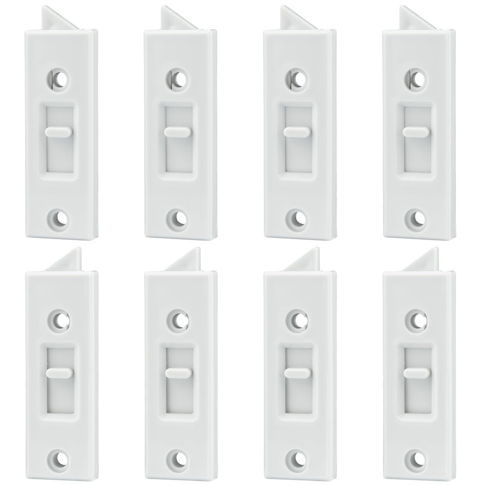 8 Pcs Window Latch Locks Spring Loaded Tilt 8 PCS, White