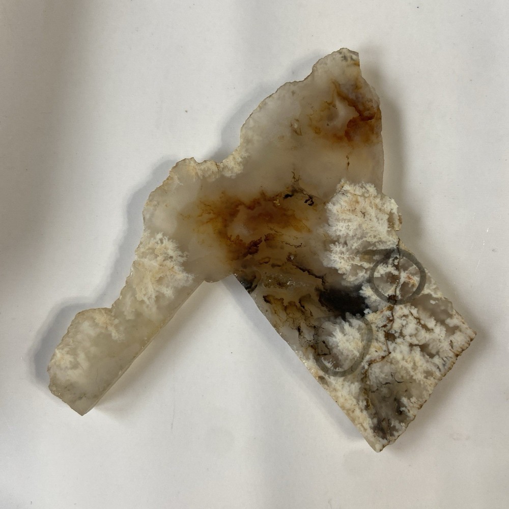 Stinking Water Plume Agate Lapidary Slab