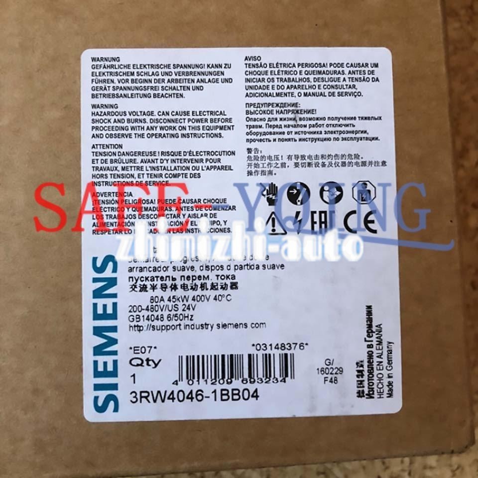 ONE NEW Siemens soft starter 3RW4046-1BB04