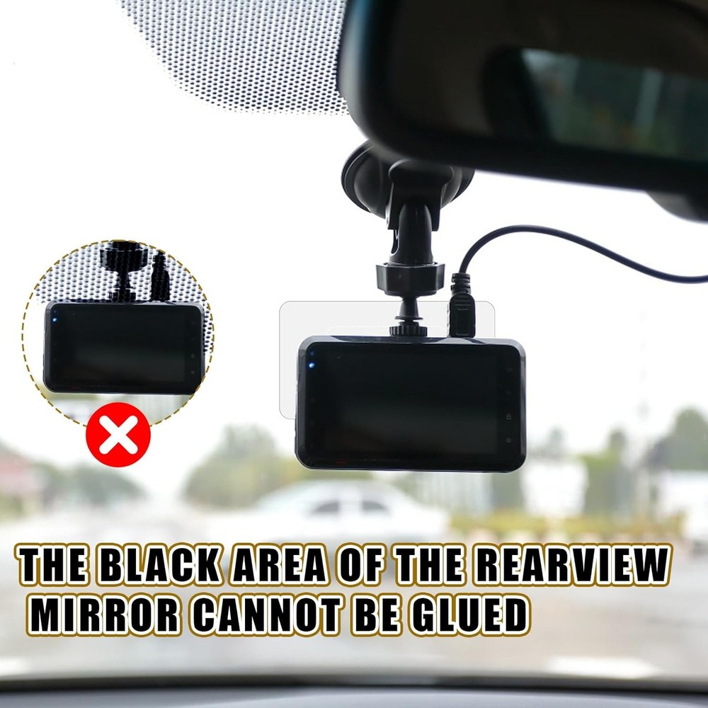 8Pcs Dashcam Windshield Sticke Clear Electrostatic Stickers Sticker