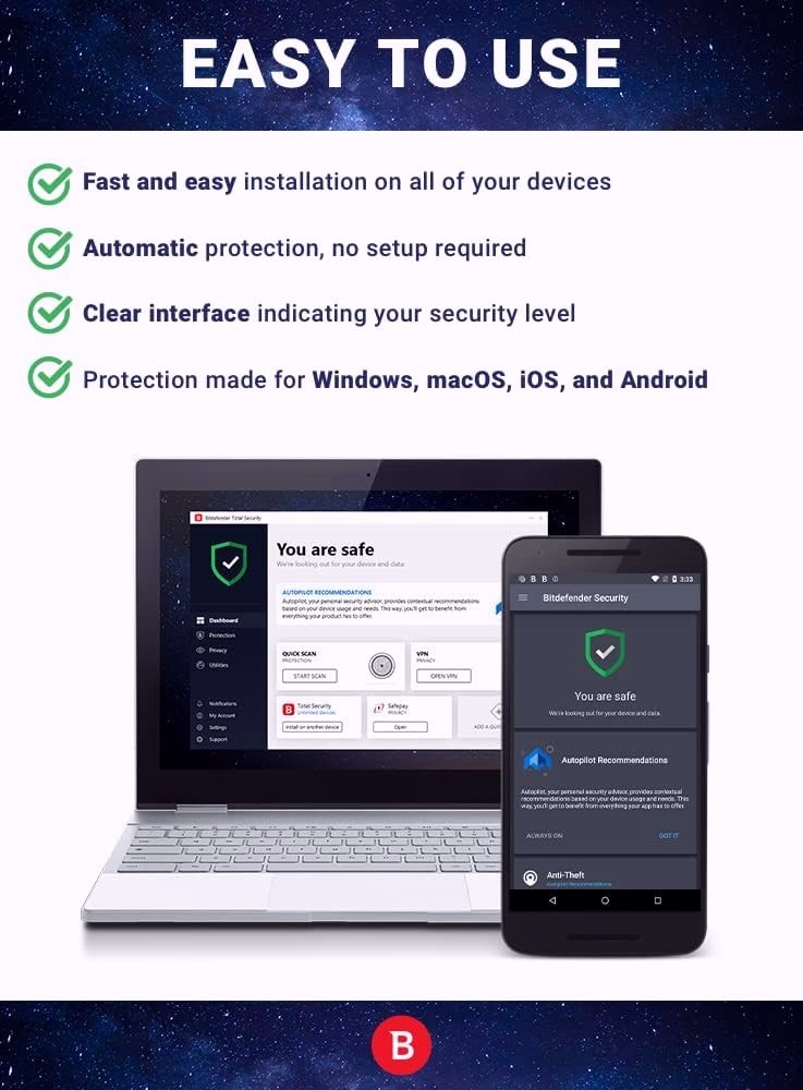 Bitdefender Total Security 2026 - 3 Years 1 Windows Device