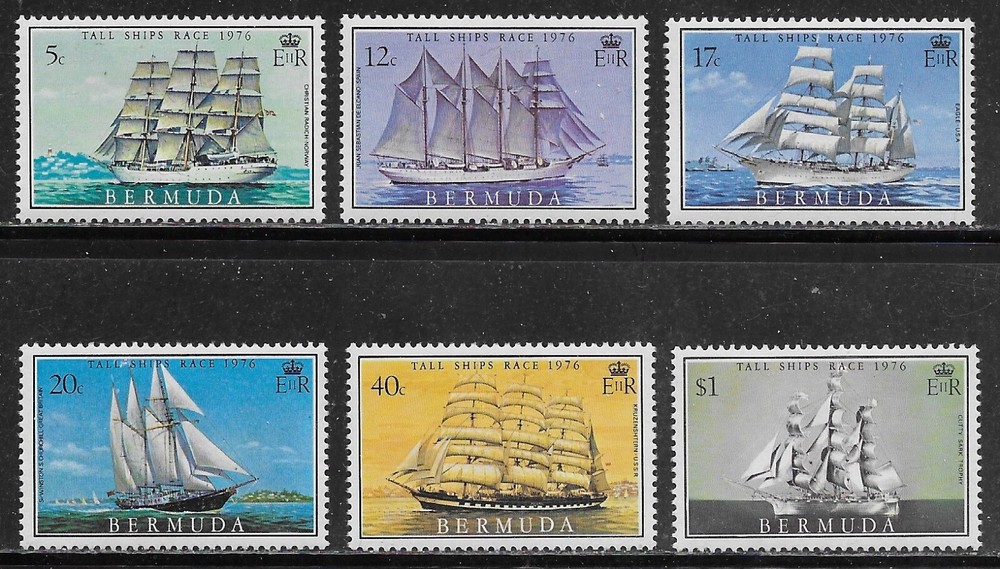 Bermuda Scott #'s 337 - 342 MH