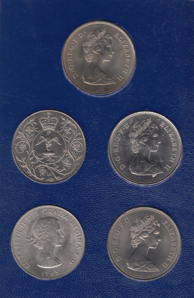1965 1981 Uncirculated 5 Coin Crown Set