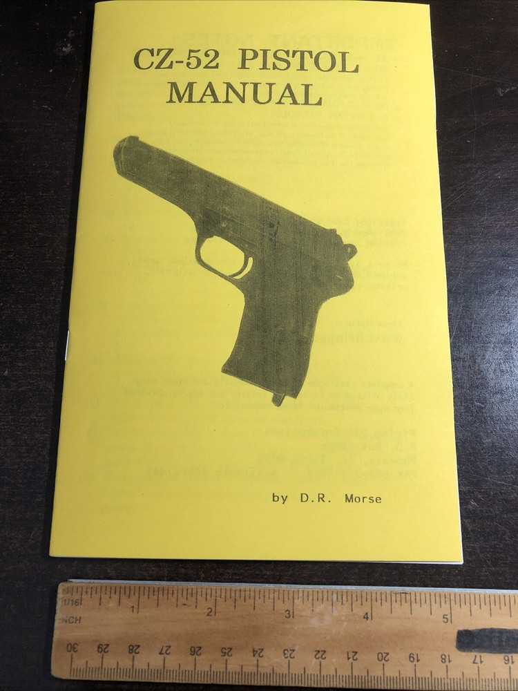 CZ 52 Pistol Manual