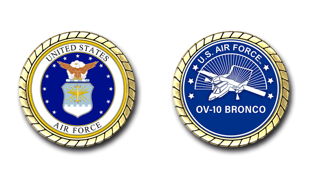 US Air Force OV-10 Bronco Aircraft Challenge Coin