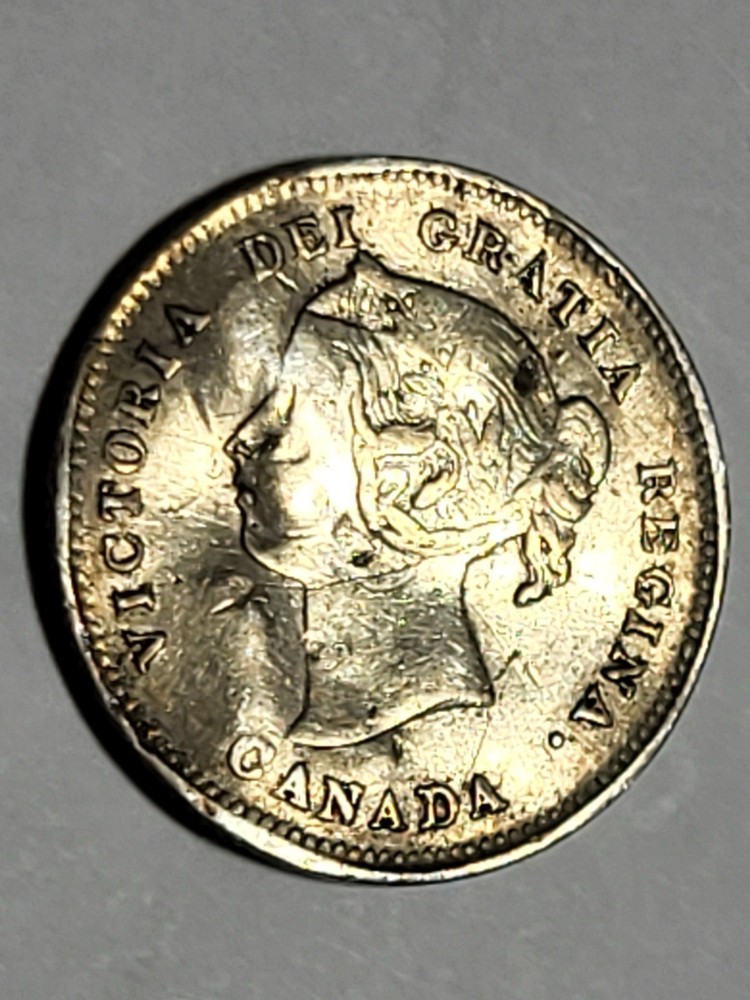 Canada 1897 VF Silver 5 cent