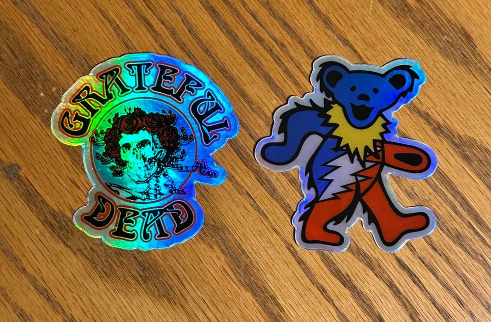 NEW! Grateful Dead - 3” Prismatic Sticker Four Pack