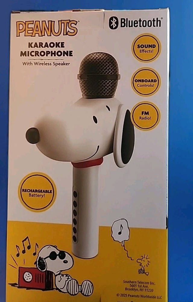 Peanuts Snoopy Bluetooth Karaoke Microphone