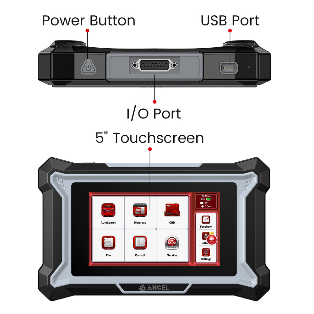 ANCEL DS100 Car Reader OBD2 Scanner Diagnostic Tool Live Data ABS SRS TCM ECM