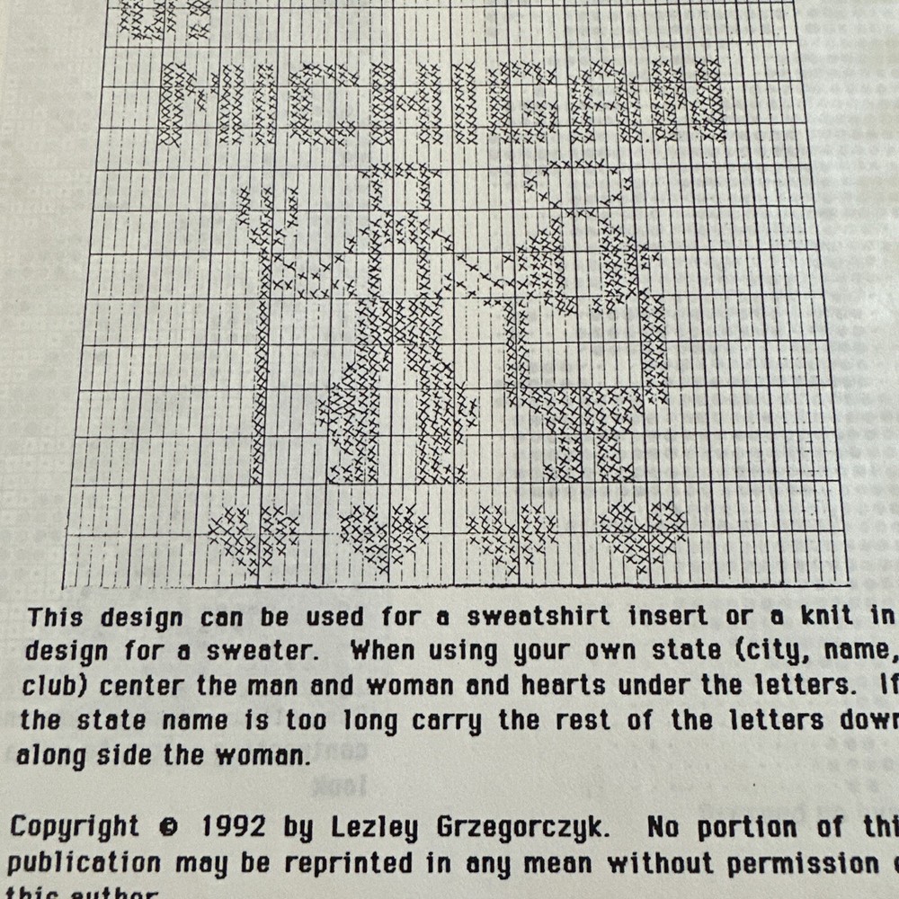 Insert Fun - 1992 Machine Knitting OOP Book By Lezley Grzegorczyk