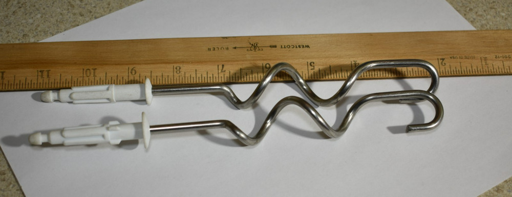 Replacement Set Unbranded Mixer Machine Dough Hooks Wire Beaters
