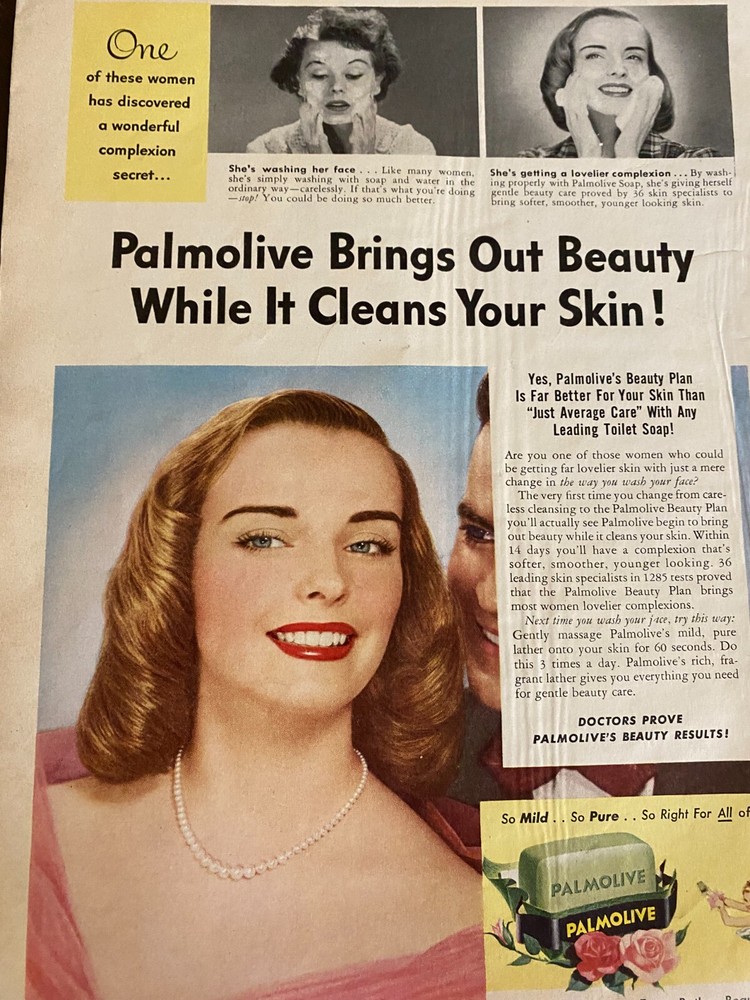 Palmolive Soap, Vintage Print Ad, a