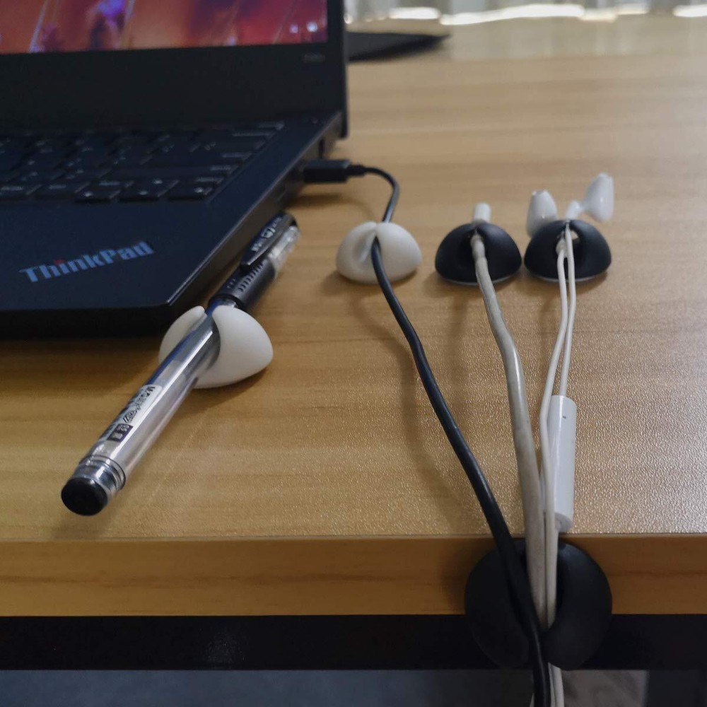 Cable Clips Organizer For Charging Cable Cable Holder Desktopcord Clips For Comp