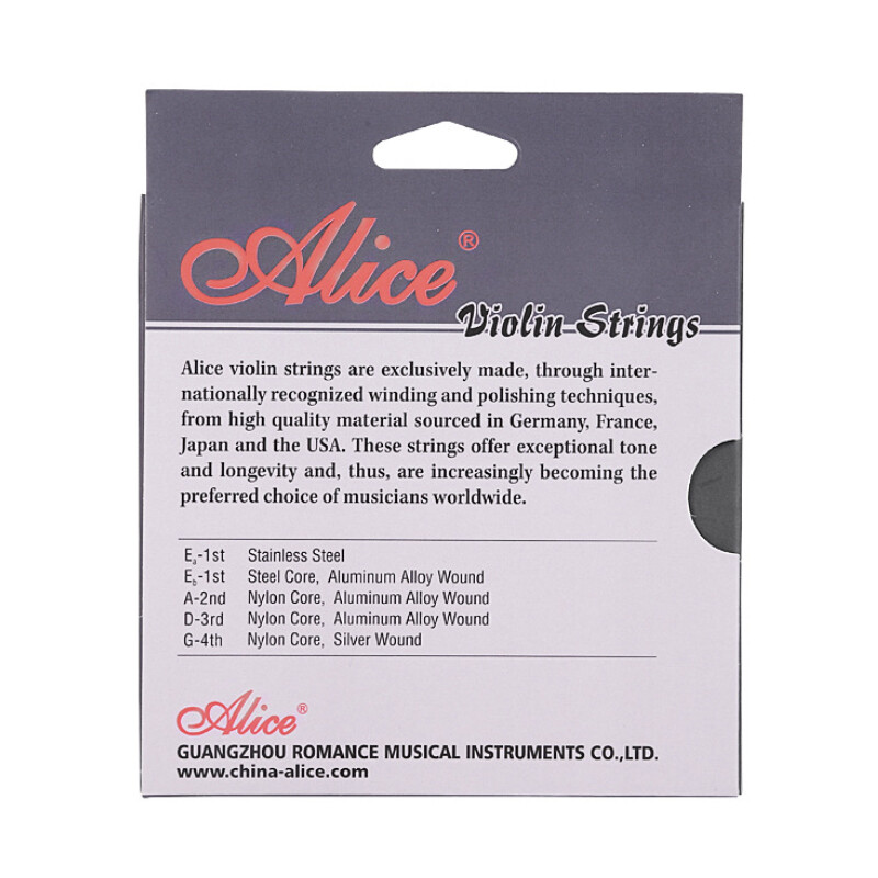 Alice A708 Professional Violin Strings 5-string Set E-1a E-1b A-2 D-3 G-4