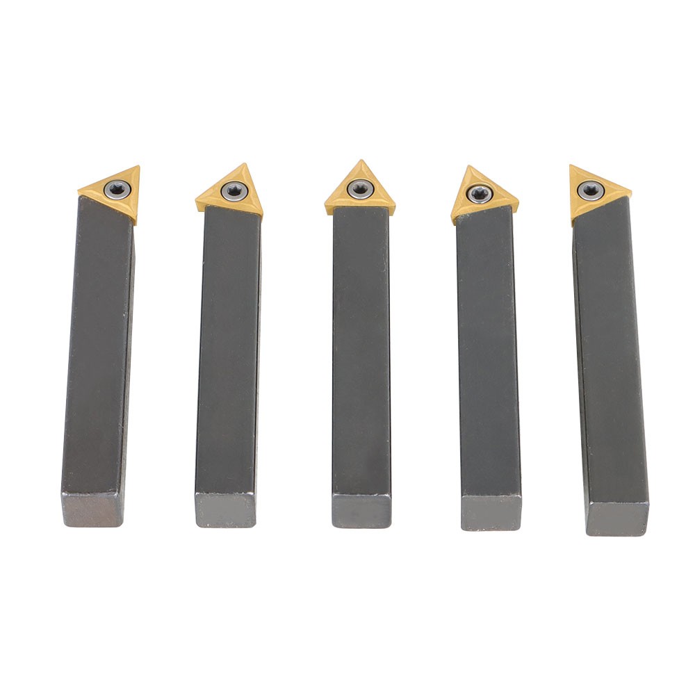 5 Pack 1/2" Carbide Indexable Turning Tool Lathe Tool Bit With Carbide Inserts