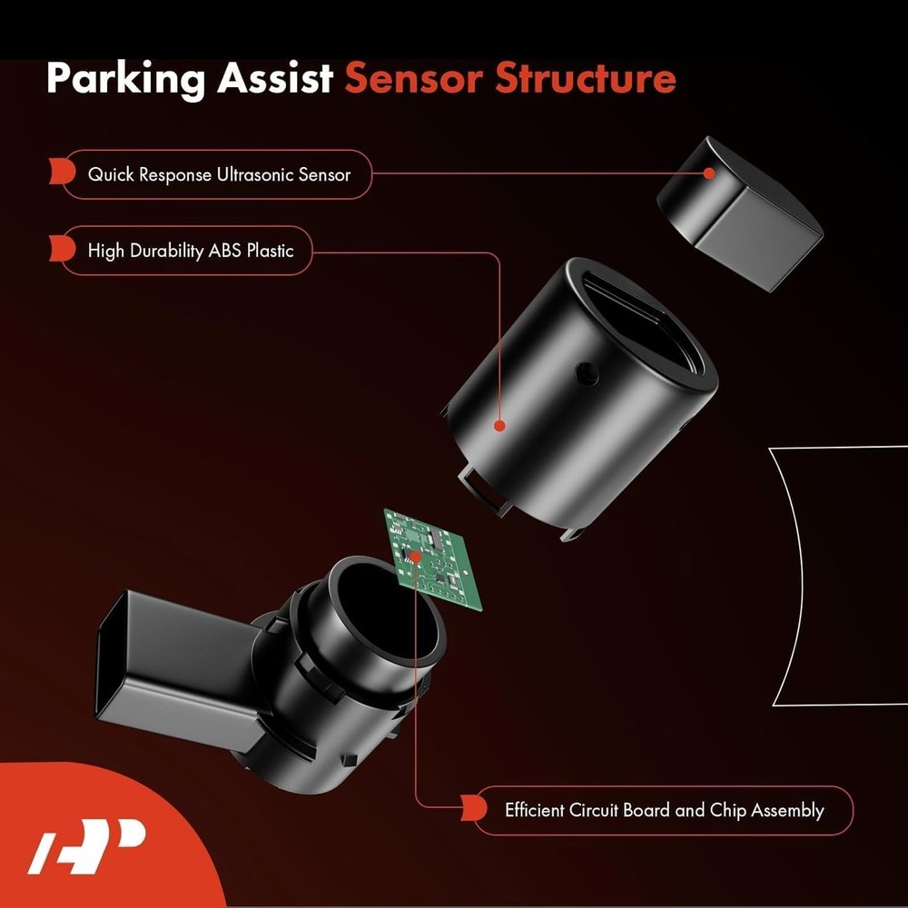 4-PC Reverse Backup Parking Assist Sensor Compatible with Select Ram, Jeep & Dod