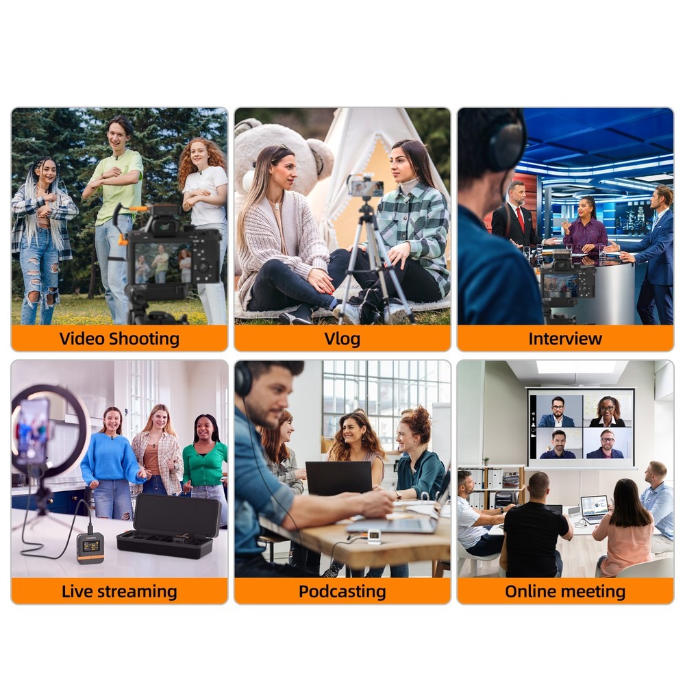 Comica Vimo Q Four-Channel Mini Wireless Lavalier Microphone System