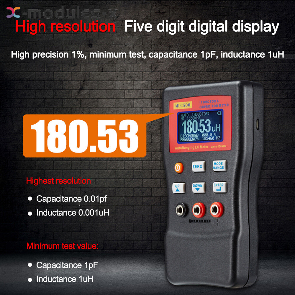 MLC500 Automatic Range Capacitance Inductance Meter Digital Capacitance Tester