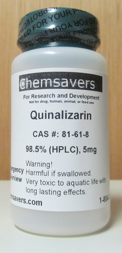 Quinalizarin, 98.5% (HPLC), Certified, 5mg