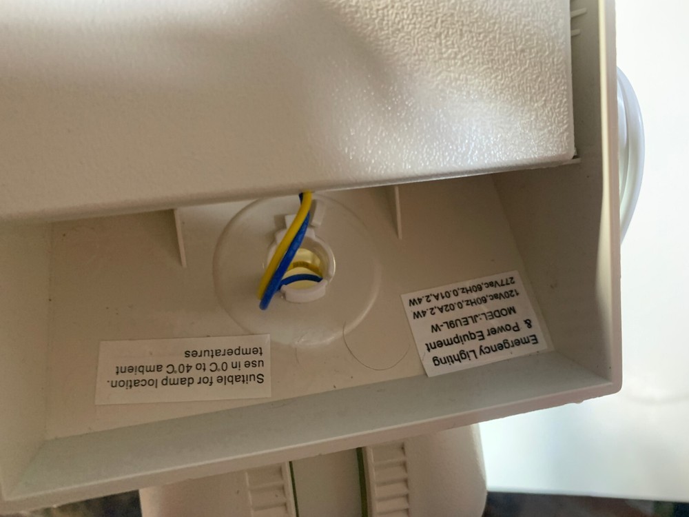 LED Emergency Exit Light Battery Backup & Adjustable Two Heads, UL 924-Listed